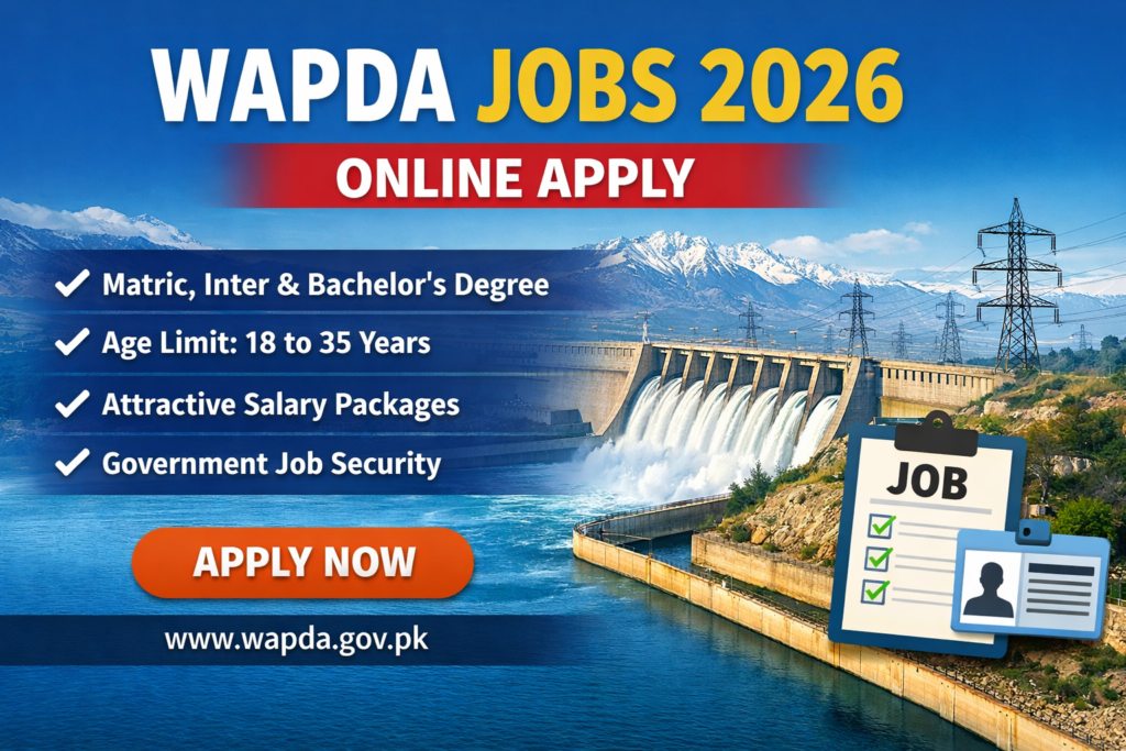 WAPDA Jobs 2026 Online Apply