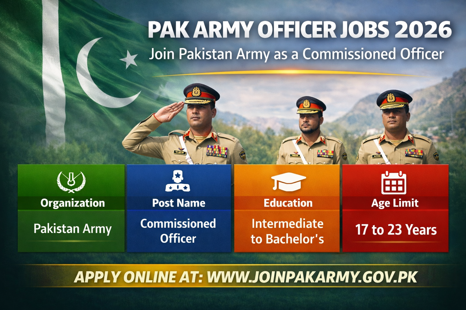 Pak Army Officer Jobs 2026