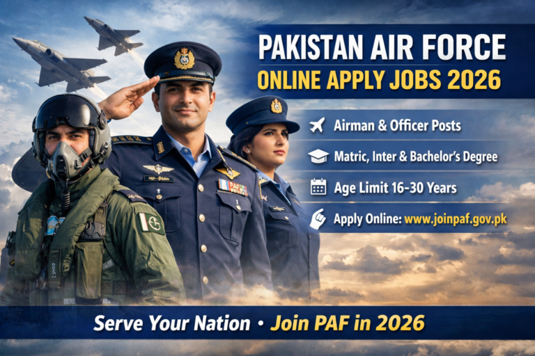 Pakistan Air Force Online Apply