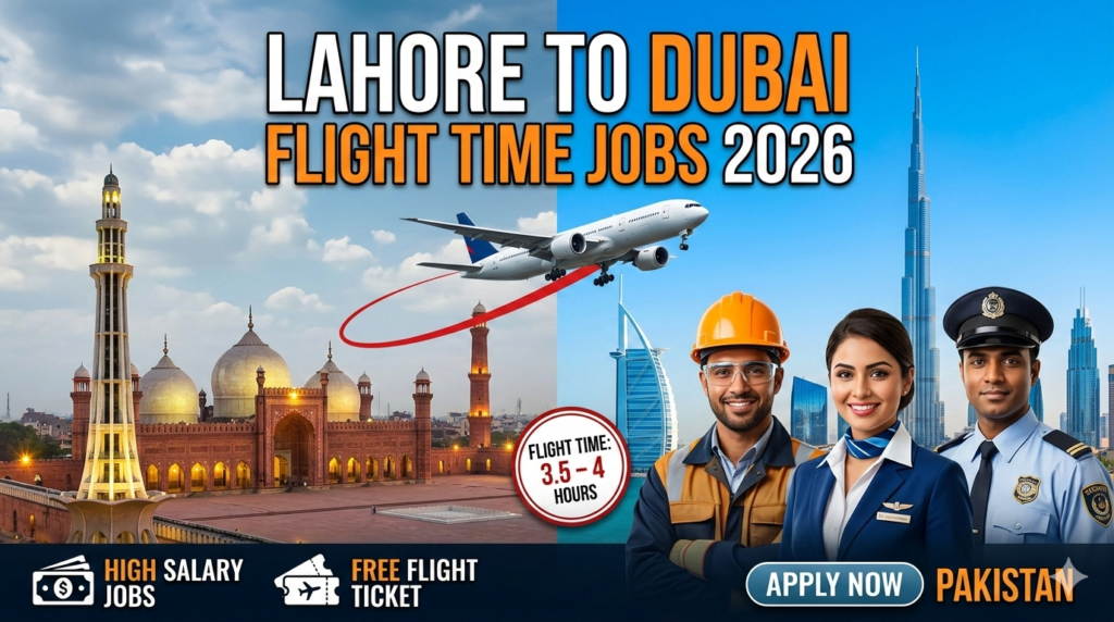 Lahore to Dubai Flight Time Jobs
