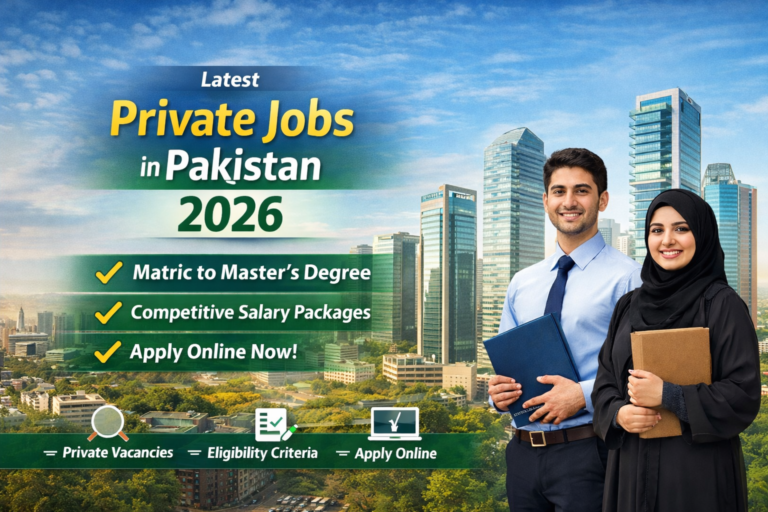 Latest Private Jobs in Pakistan