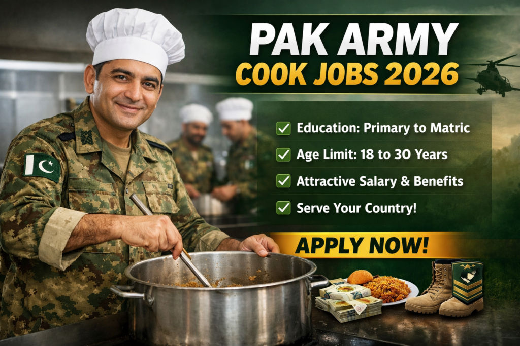 Pak Army Cook Jobs 2026
