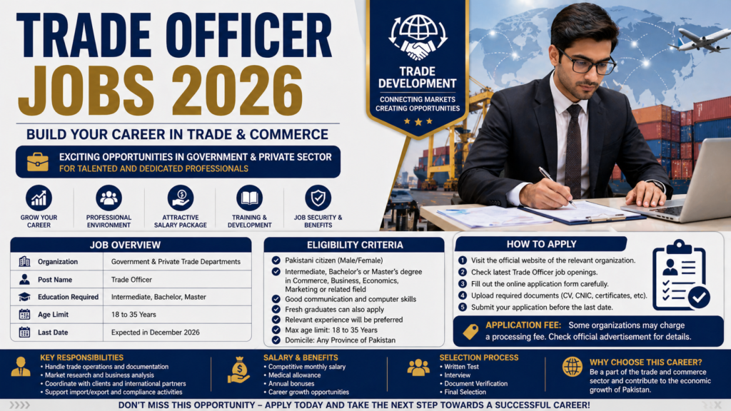 Trade Officer Jobs 2026