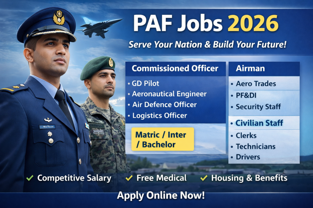 PAF Jobs 2026