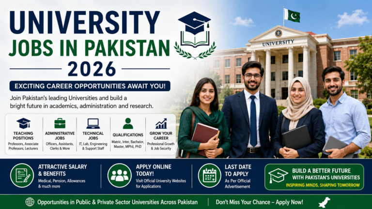 University Jobs in Pakistan 2026